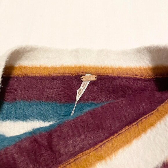 Free People Fig Jam Combo Ciara Fuzzy Mini Skirt Size Small - Picture 8 of 16